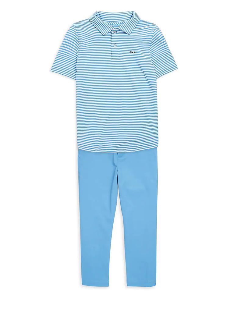 商品Vineyard Vines|Toddler's, Little Boy's & Boy's Winstead Stripe Sankaty Performance Polo,价格¥387,第4张图片详细描述