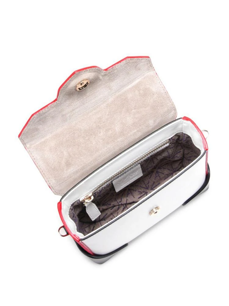 商品Manu Atelier|Micro-Bold Colorblock Leather & Suede Top Handle Bag,价格¥2940,第2张图片详细描述