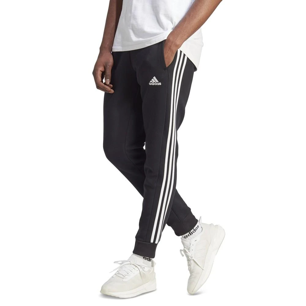 商品Adidas|Men's Essentials 3-Stripes Regular-Fit Fleece Joggers, Regular and Big & Tall,价格¥368,第1张图片