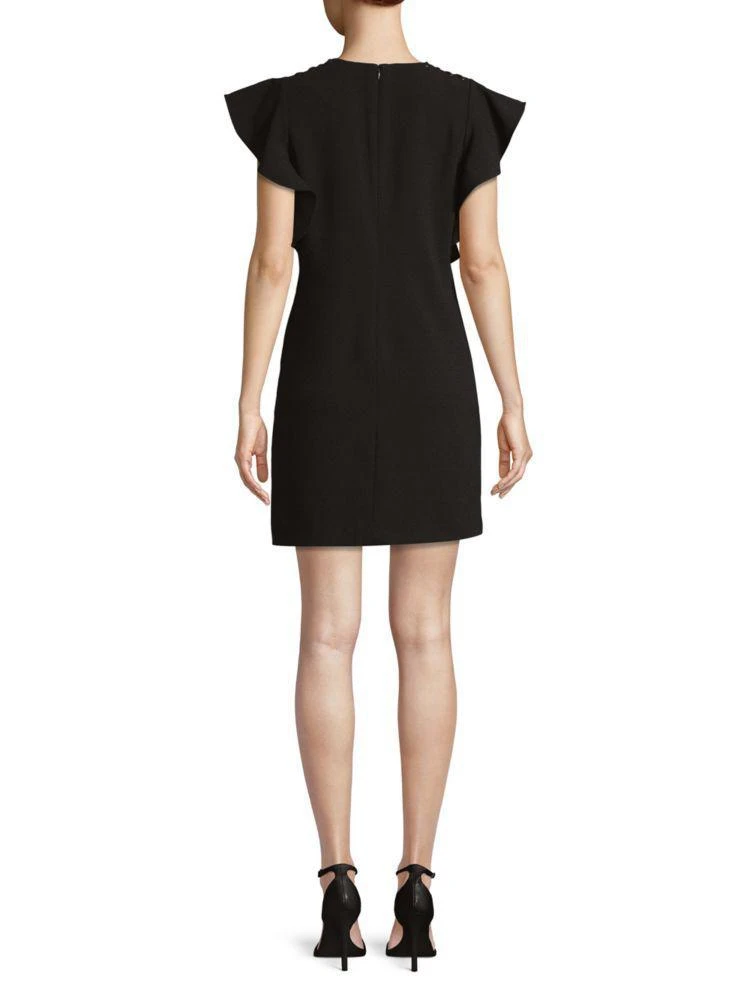 商品Laundry by Shelli Segal|Ruffle-Sleeve Grommet Sheath Dress,价格¥277,第2张图片详细描述