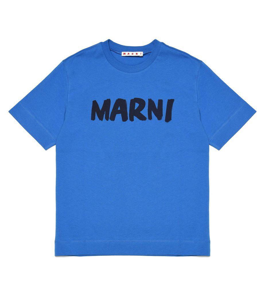 商品Marni|Marni Kids Logo Printed Crewneck T-Shirt,价格¥330,第1张图片