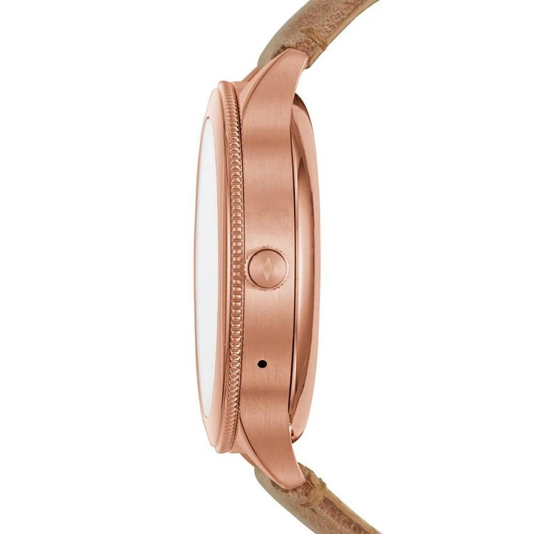 商品Fossil|Q Women's Venture Gen 3 Light Brown Leather Strap Touchscreen Smart Watch 42mm,价格¥1488,第2张图片详细描述