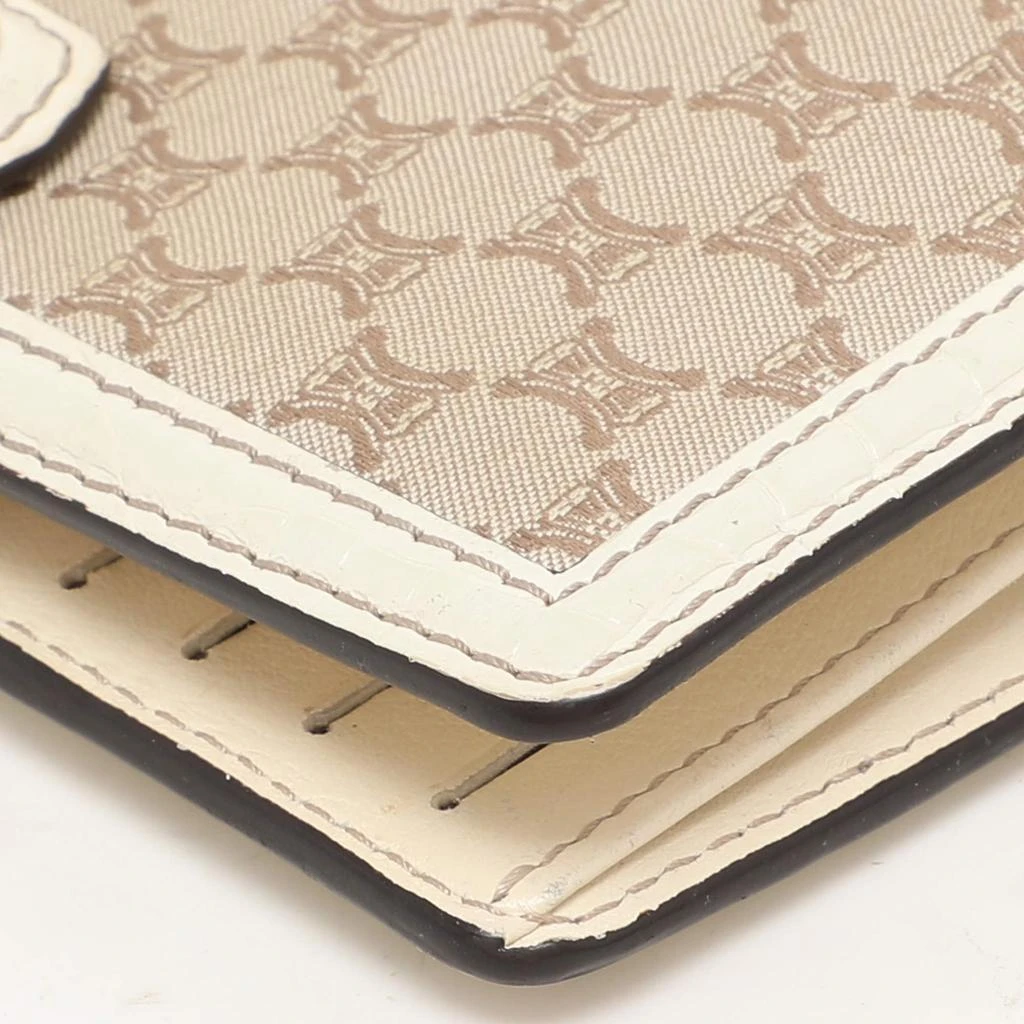 Celine Brown/Cream Macadam Canvas Triomphe Vintage French Wallet 商品