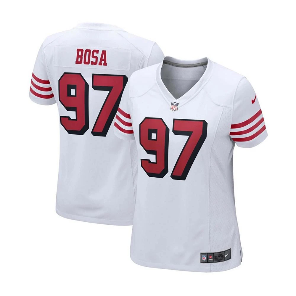 Nike Women's Nick Bosa White San Francisco 49ers Alternate Game Jersey 1