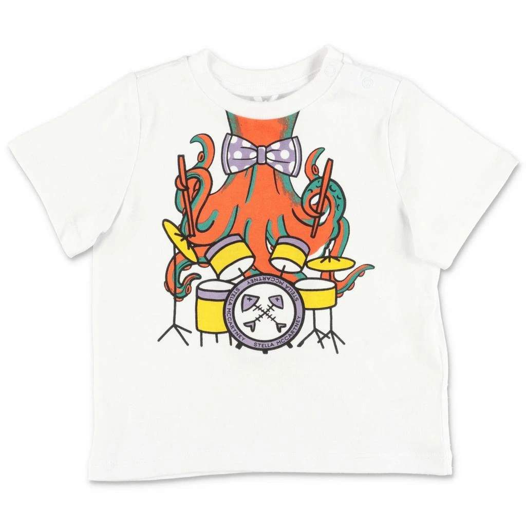 商品Stella McCartney|Stella McCartney Kids Stella Mccartney T-shirt Bianca In Jersey Di Cotone,价格¥639,第1张图片