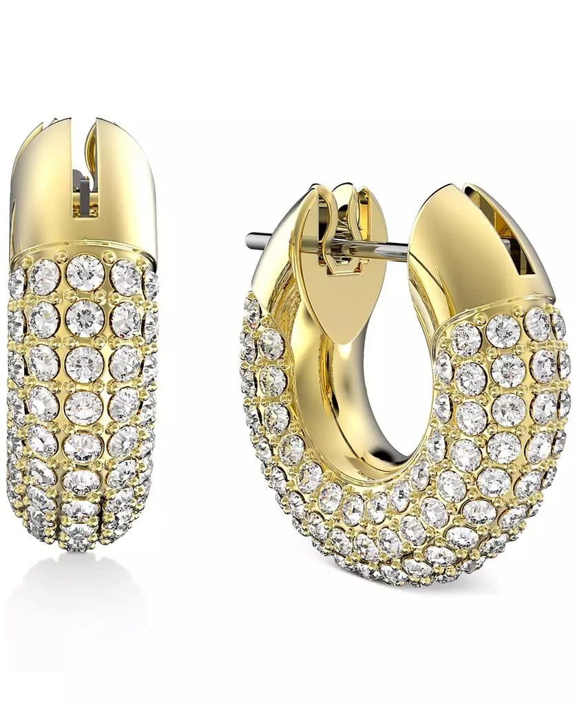 商品Swarovski|Gold-Tone Pavé Crystal Dextera Hoop Earrings, 0.62",价格¥957,第1张图片