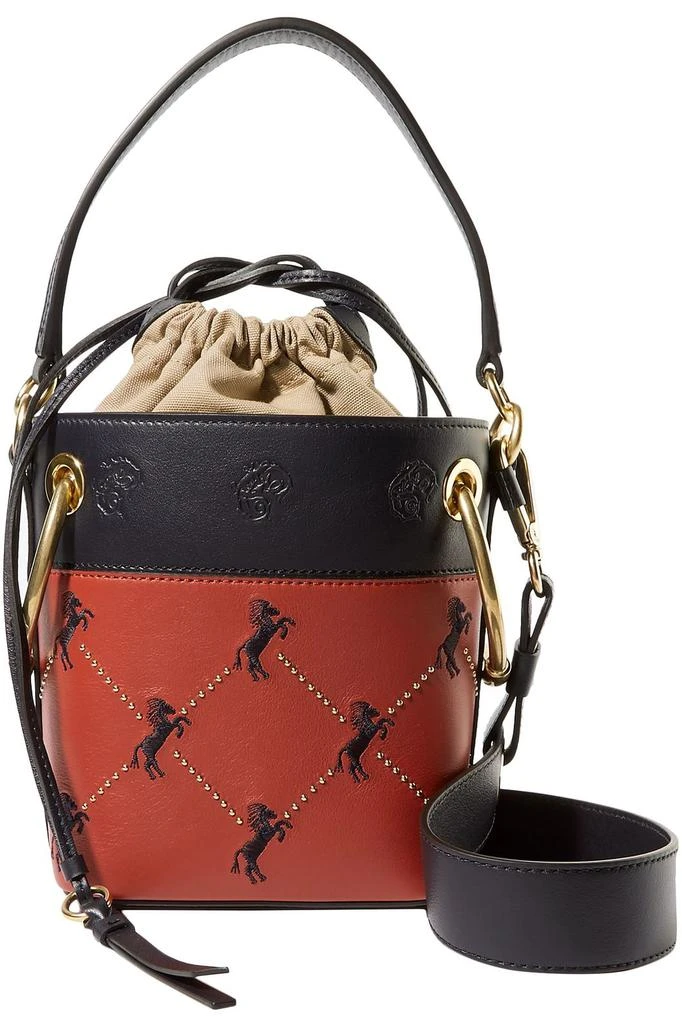 商品Chloé|Roy mini studded embroidered leather bucket bag,价格¥7725,第1张图片
