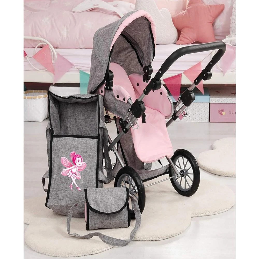 Bambolina Orlando Modern Doll Pram with Handbag Kids Pretend Play 商品