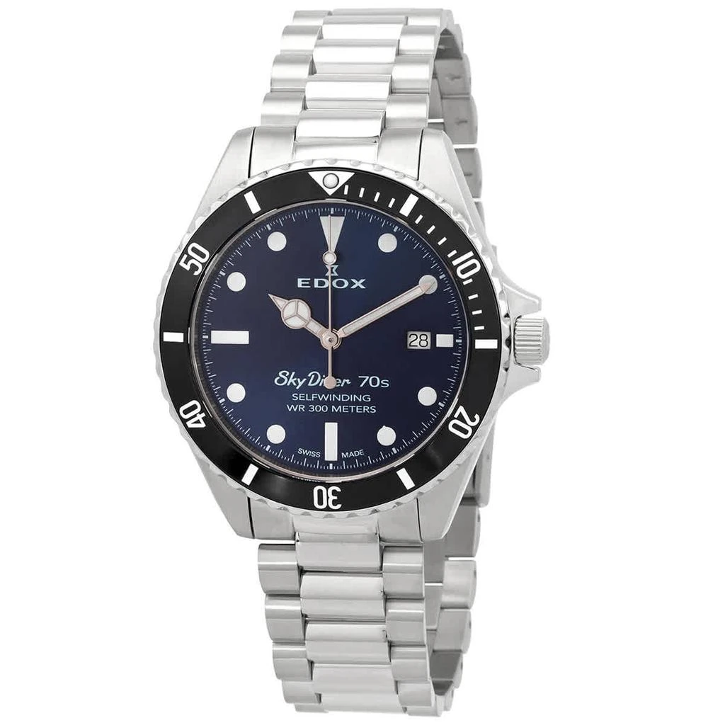 商品Edox|Edox Skydiver Automatic Blue Dial Men's Watch 80112 3NM BUI,价格¥3860,第1张图片