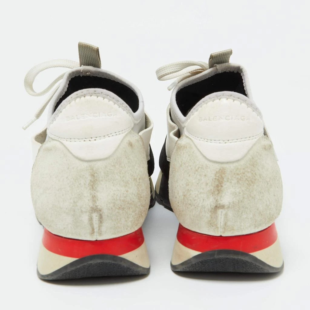 商品[二手商品] Balenciaga|Balenciaga Multicolor Leather,Mesh and Suede Race Runner Low Top Sneakers Size 40,价格¥1408,第5张图片详细描述