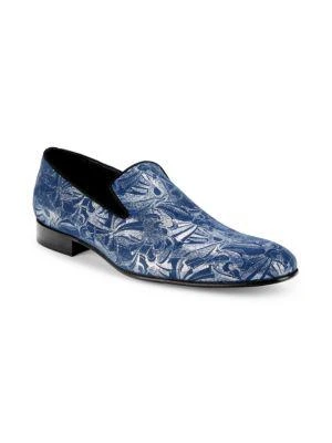 商品Massimo Matteo|Metallic Smoking Slippers,价格¥636,第2张图片详细描述