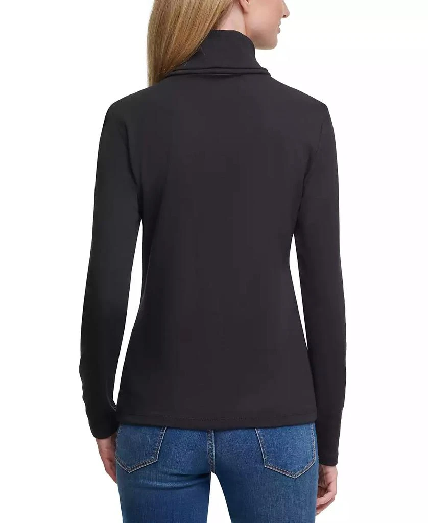 商品Tommy Hilfiger|Women's Long Sleeve Cotton Turtleneck Top,价格¥190,第2张图片详细描述