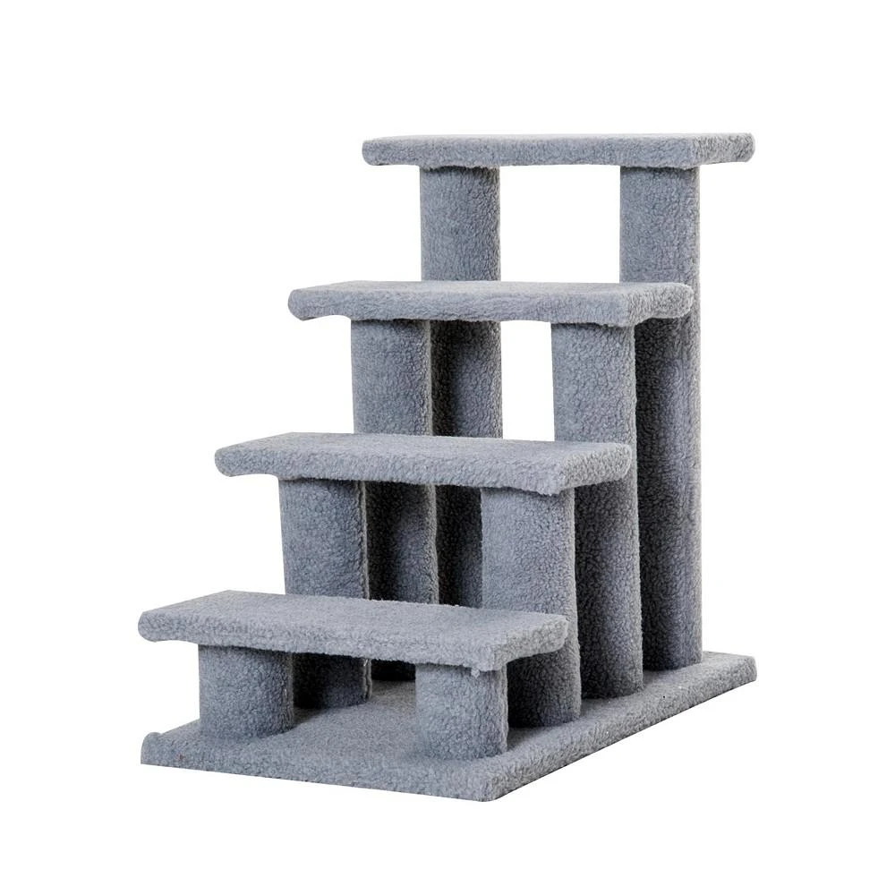 商品PawHut|24'' Cat Tree 4-Step Stairway Perch Scratcher Pet Steps Stairs Ramp,价格¥581,第1张图片