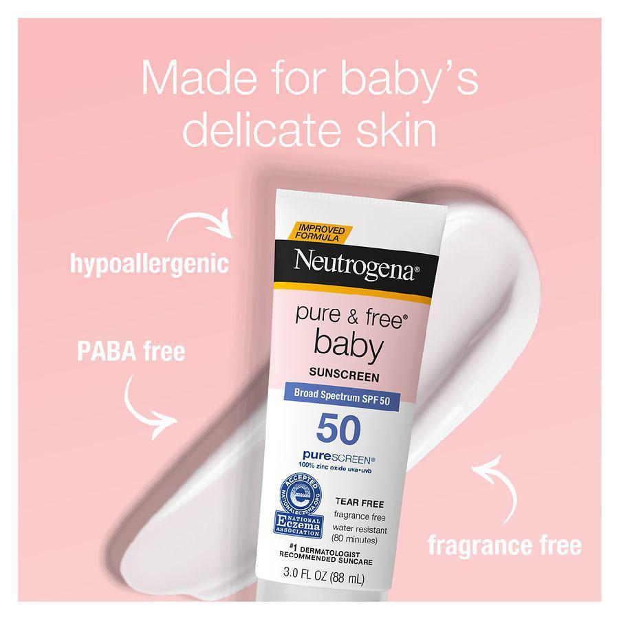 商品Neutrogena|Pure & Free Baby Mineral Sunscreen with SPF 50 Fragrance Free,价格¥96,第7张图片详细描述