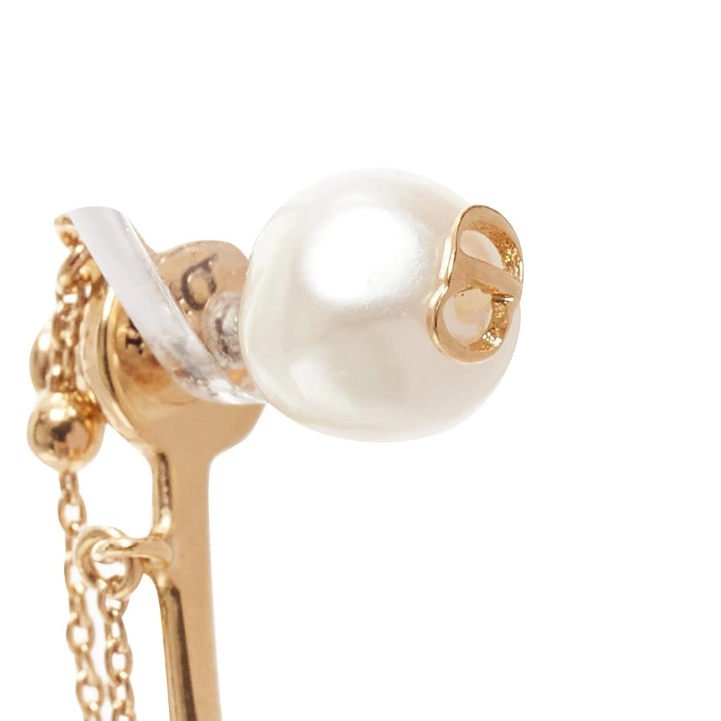 Tribales Gold Metal CD Logo Star Pearl Pin Ear Cuff Earring 商品