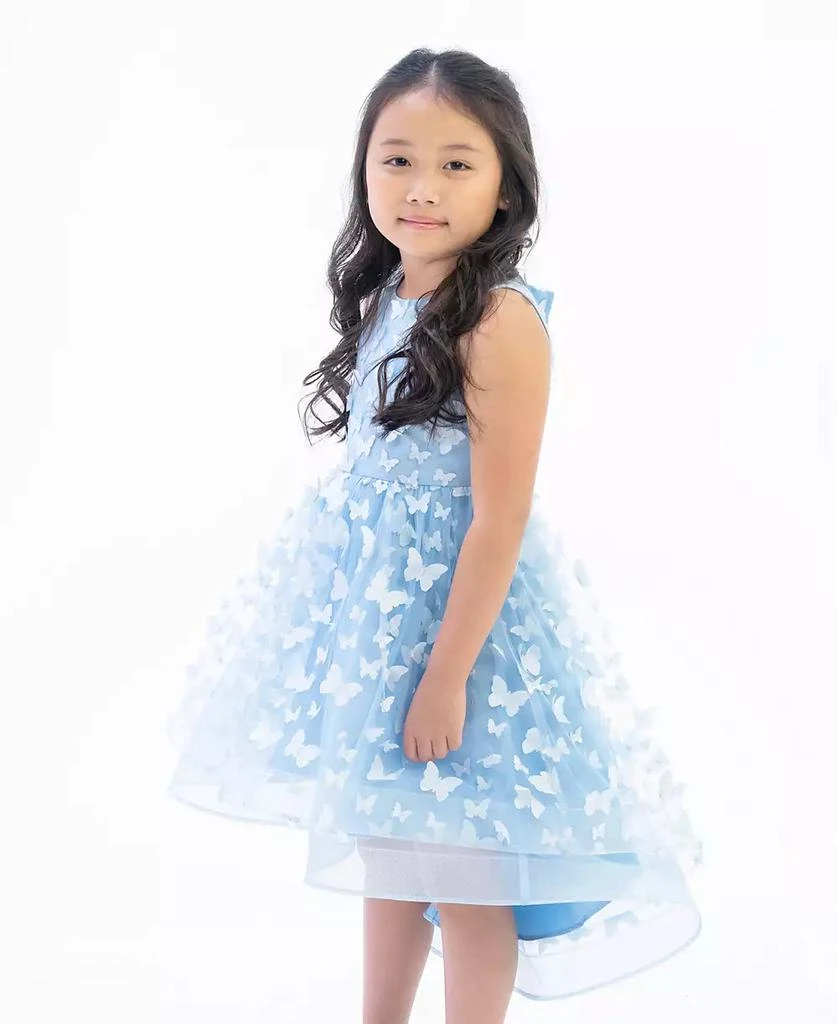 商品Rare Editions|Toddler Girls Sleeveless 3D Butterfly Party Dress,价格¥437,第3张图片详细描述