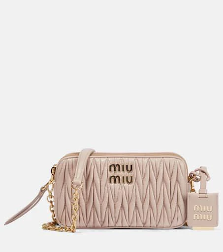 商品Miu Miu|Matelassé leather crossbody bag,价格¥13990,第1张图片