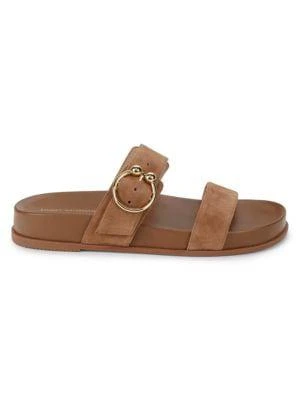 商品Stuart Weitzman|Joni Suede Flatform Sandals,价格¥1062,第1张图片