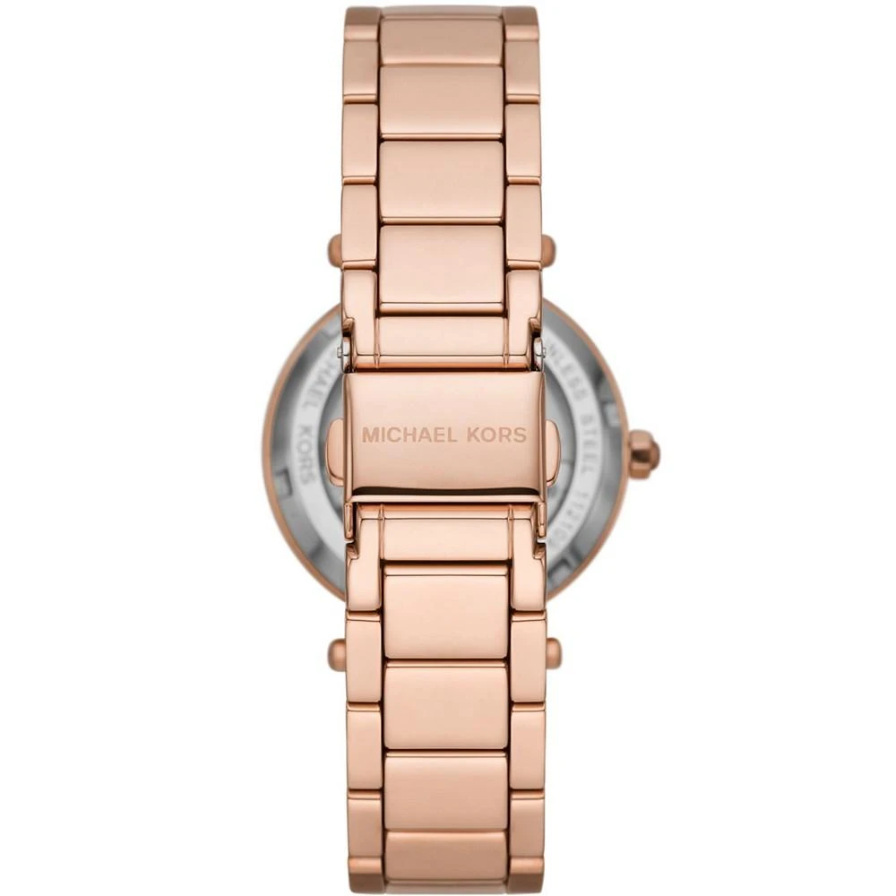 商品Michael Kors|Women's Parker Rose Gold-Tone Stainless Steel Bracelet Watch, 33mm,价格¥2103,第2张图片详细描述