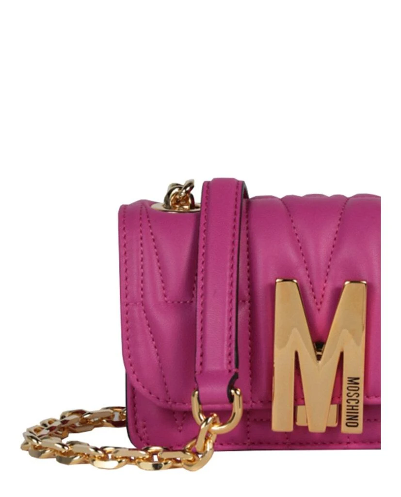 商品Moschino|M-Quilted Leather Crossbody Bag,价格¥2984,第3张图片详细描述