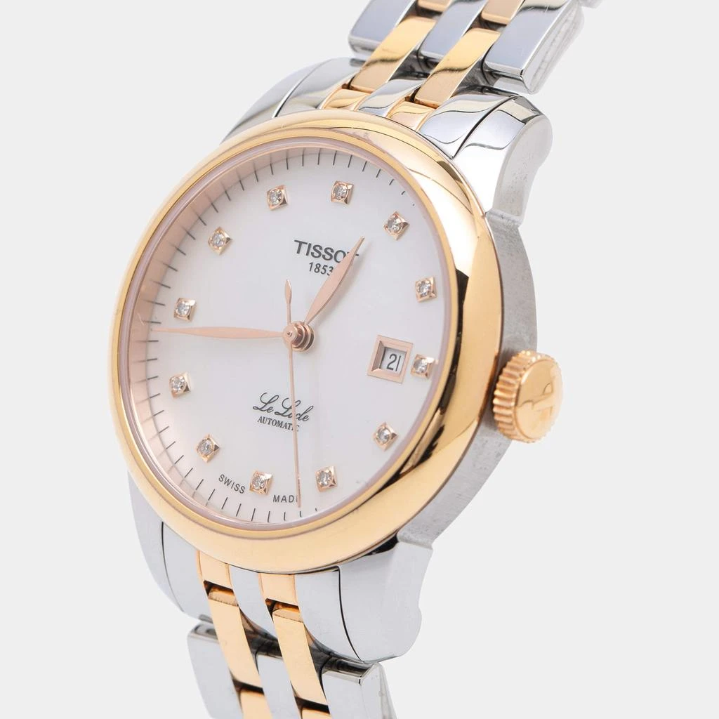 商品[二手商品] Tissot|Tissot Mother of Pearl Diamond Two Tone Stainless Steel Le Locle T006.207.22.116.00 Women's Wristwatch 29 mm,价格¥3130,第2张图片详细描述