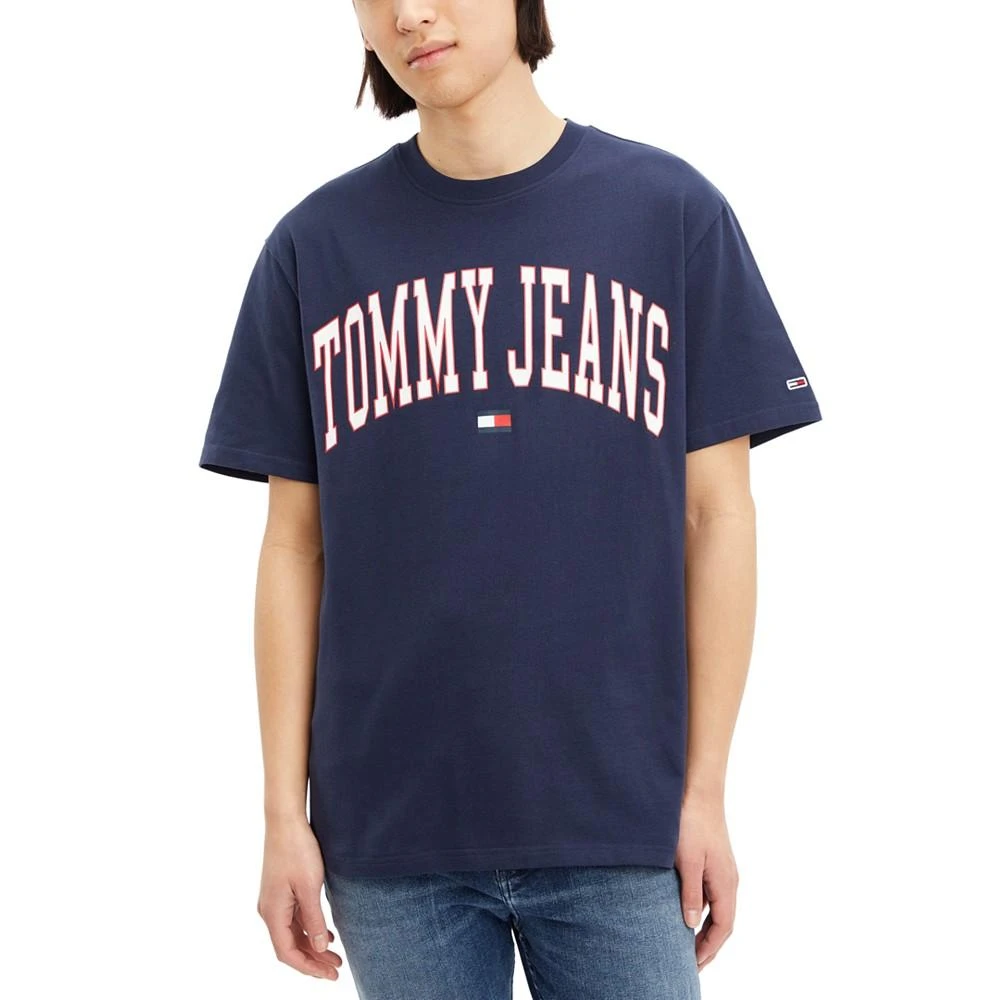 商品Tommy Hilfiger|Tommy Jean's Men's Split Hem Flag T-Shirt,价格¥302,第1张图片