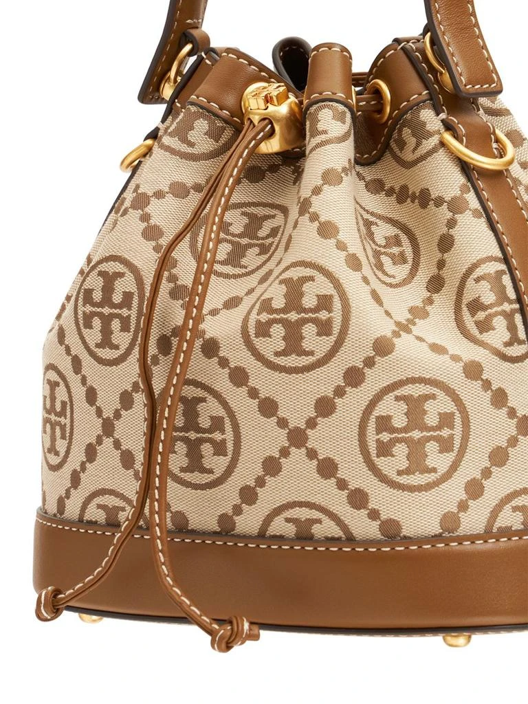 商品Tory Burch|Logo Monogram Jacquard Bucket Bag,价格¥5341,第4张图片详细描述