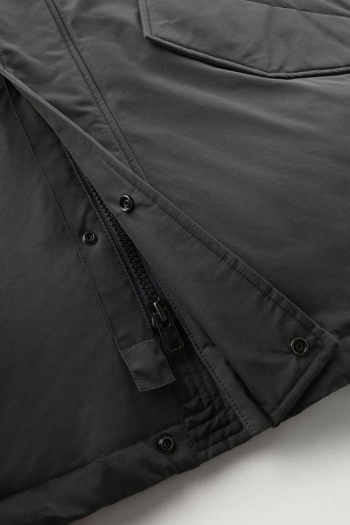 商品Woolrich|Polar Parka in Ramar Cloth with High Collar and Fur Trim - Men - Green,价格¥6478,第5张图片详细描述