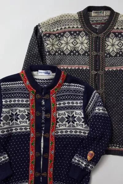 商品Urban Renewal|Urban Renewal Vintage Fairisle Silver Button Cardigan,价格¥342,第2张图片详细描述