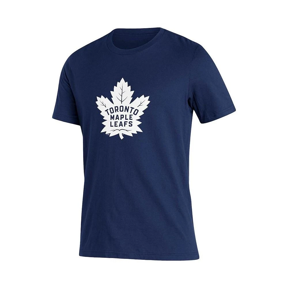 商品Adidas|Men's Auston Matthews Blue Toronto Maple Leafs Player Name Number T-shirt,价格¥188,第2张图片详细描述
