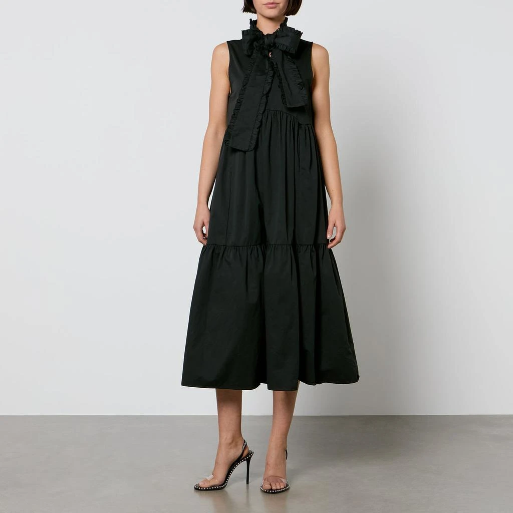 商品Sister Jane|Sister Jane Peggy Bow Cotton-Poplin Midi Dress,价格¥913,第1张图片