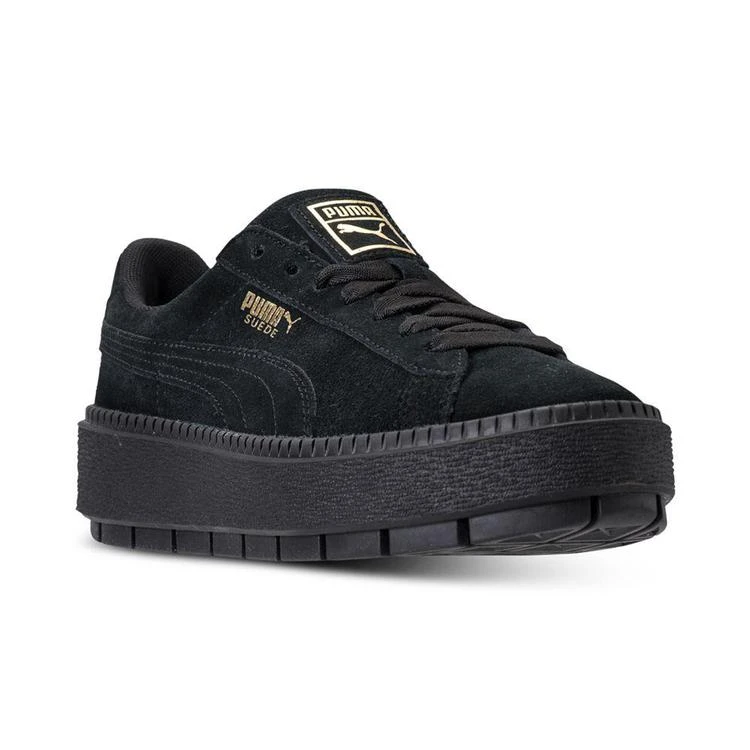 商品Puma|Women's Suede Platform Trace Casual Sneakers from Finish Line,价格¥445,第1张图片