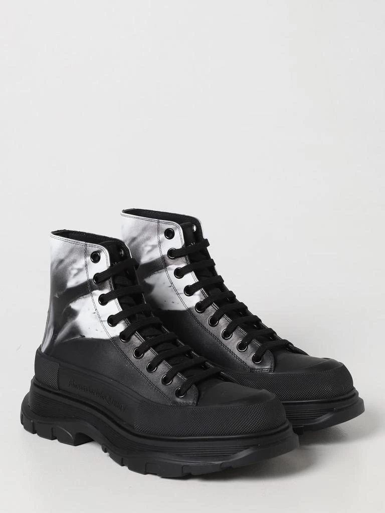 商品Alexander McQueen|Alexander McQueen Tread ankle boots in leather,价格¥5511,第2张图片详细描述