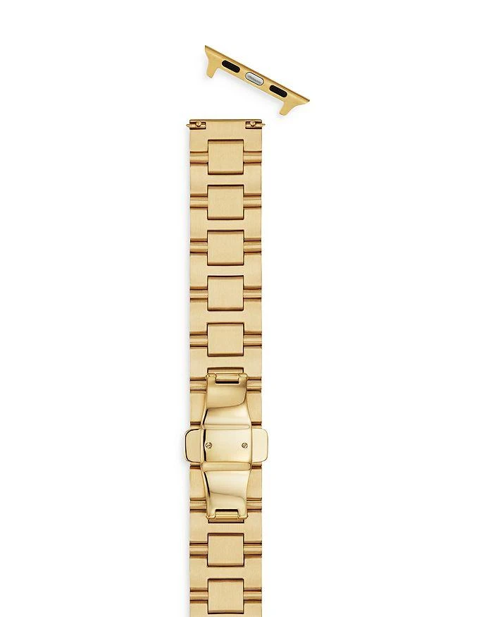 商品Michele|Apple Watch® Gold Tone Stainless Steel Interchangeable Bracelet, 38-45mm,价格¥6718,第4张图片详细描述