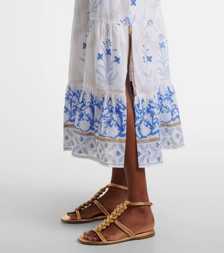 商品Juliet Dunn|Floral cotton midi dress,价格¥2751,第5张图片详细描述