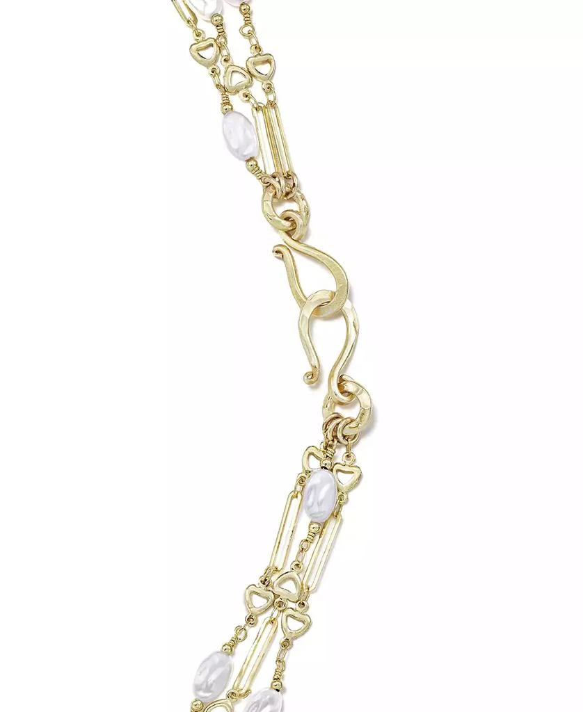 商品Michael Gabriel Designs|Gold-Tone Genuine Pearl 20-1/2" Layered Necklace,价格¥862,第2张图片详细描述