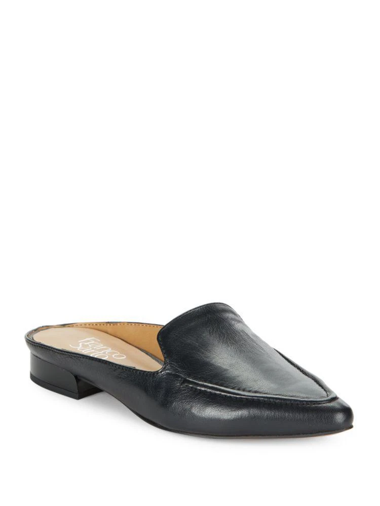 商品Franco Sarto|Sela Leather Smoking Mules,价格¥300,第2张图片详细描述