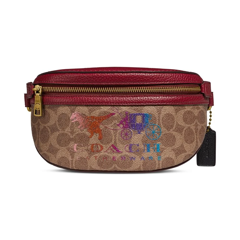 商品Coach|帆布Signature Rexy And Carriage腰包 - 独家贩售,价格¥724,第1张图片