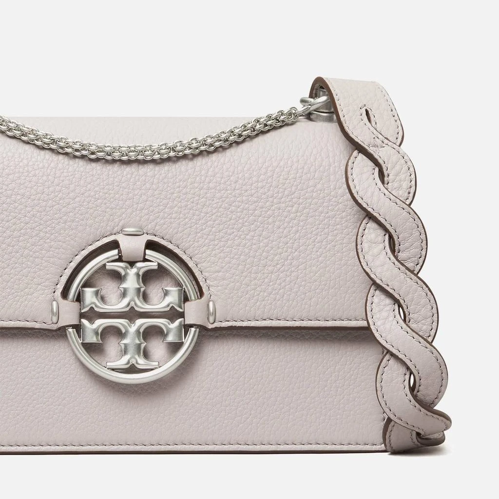 商品Tory Burch|Tory Burch Women's Miller Small Flap Shoulder Bag - Bay Gray,价格¥2307,第3张图片详细描述