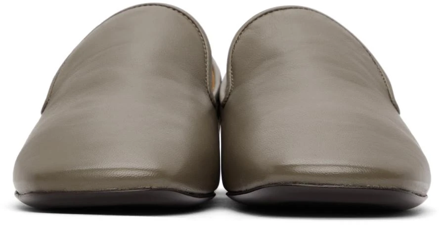商品Lemaire|Taupe Leather Soft Loafers,价格¥1560,第2张图片详细描述