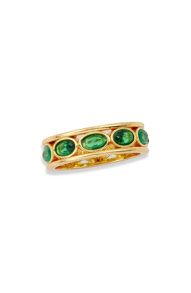 商品Savvy Cie Jewels|Emerald CZ Eternity Band Ring,价格¥188,第1张图片