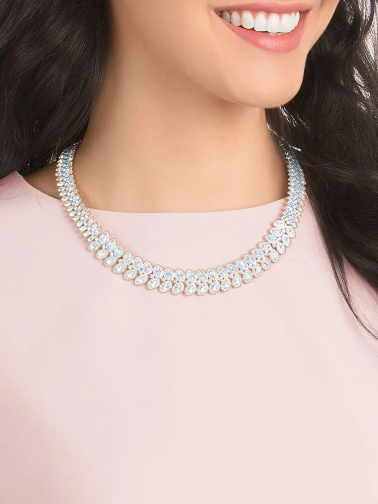 商品Swarovski|Baron All-Around Leaf Collar Necklace,价格¥3224,第2张图片详细描述