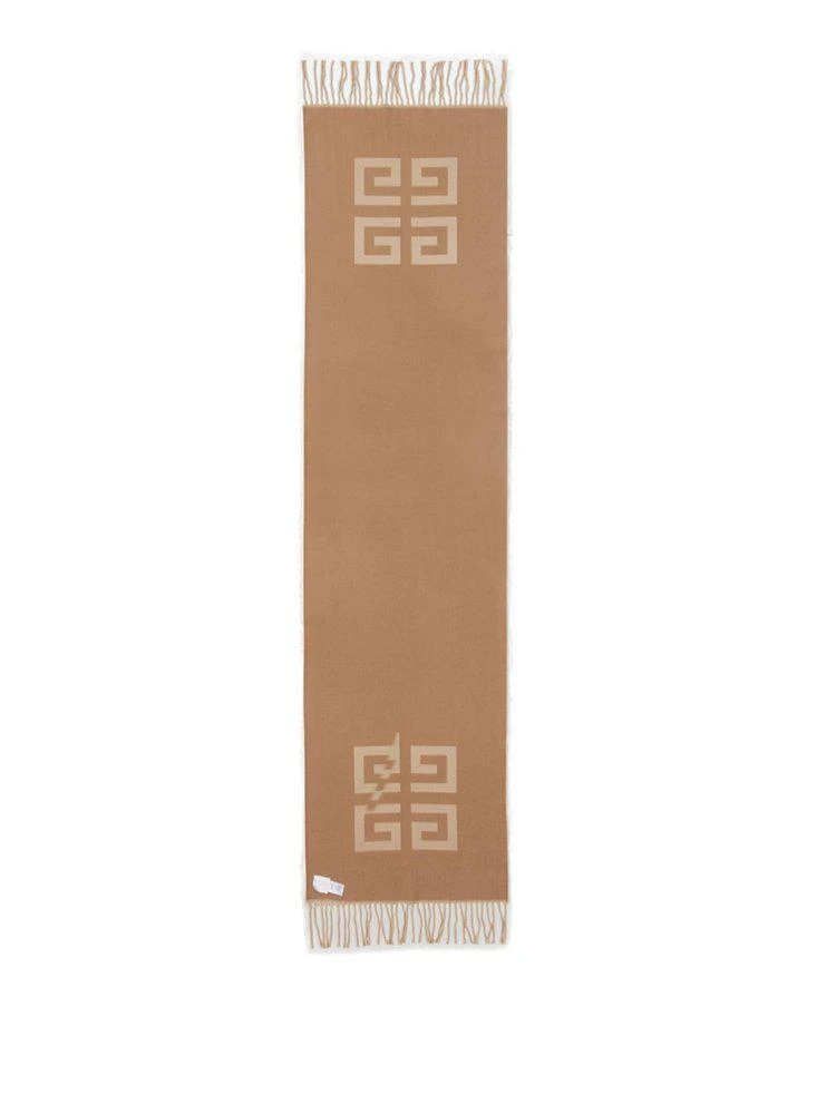 商品Givenchy|Givenchy Tassel Trim Monogram Scarf,价格¥1770,第1张图片