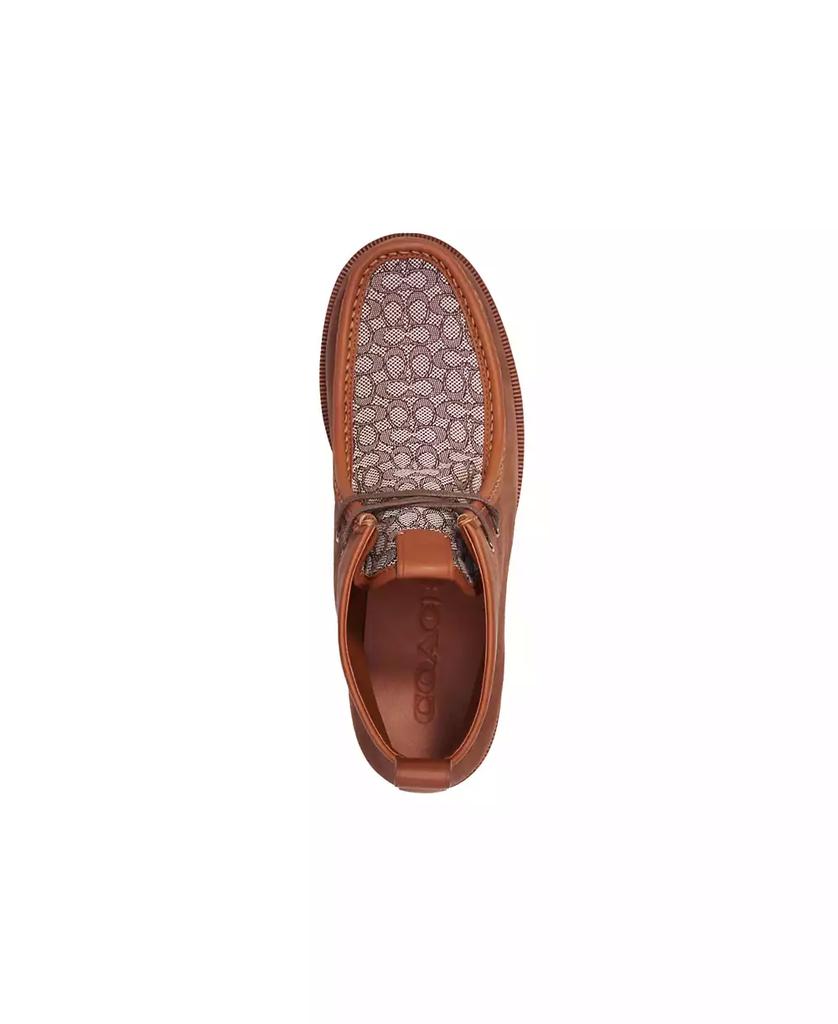 Coach signature chukka saddle Brown Leather Men\'s Boots Shop Men main image 4