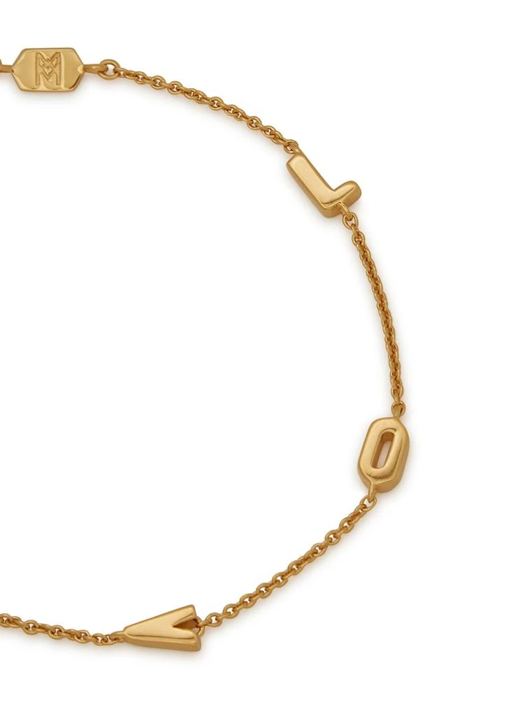 商品Missoma|Love 18kt gold-plated bracelet,价格¥948,第4张图片详细描述