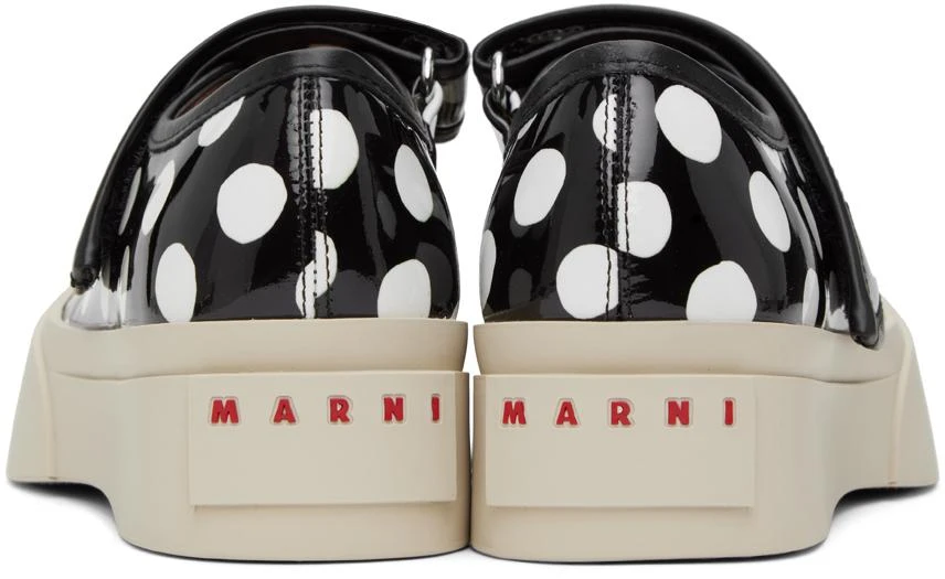 商品Marni|Black & White Pablo Mary Jane Ballerina Flats,价格¥2380,第2张图片详细描述