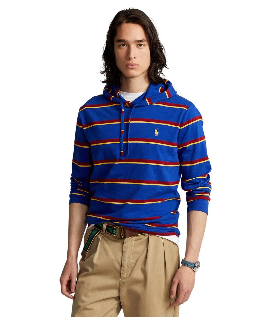 商品Ralph Lauren|Striped Jersey Hooded T-Shirt,价格¥318,第1张图片