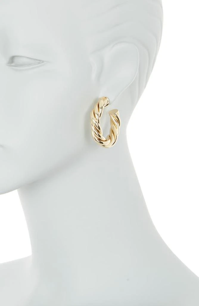 商品Vince Camuto|Chunky Rope Hoop Earrings,价格¥74,第2张图片详细描述