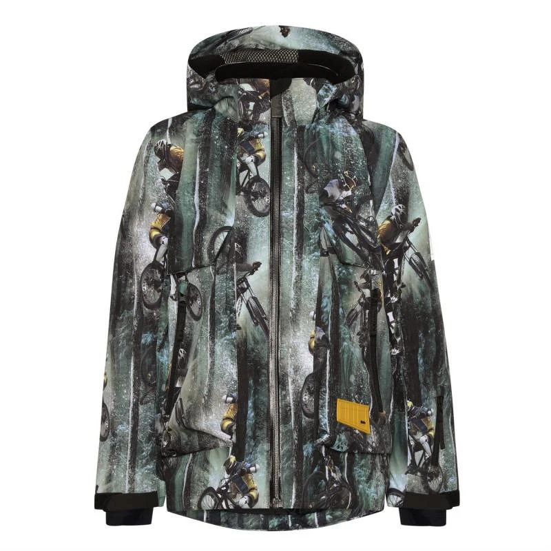 商品MOLO|Motorcycling print logo ski jacket,价格¥2326,第1张图片