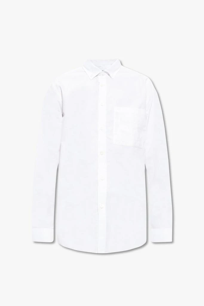 商品Burberry|Burberry Logo Embroidered Long-Sleeved Shirt,价格¥3225,第1张图片